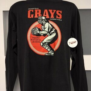 Teambrown Apparel Homestead Grays Negro League LS tee, Size M‎